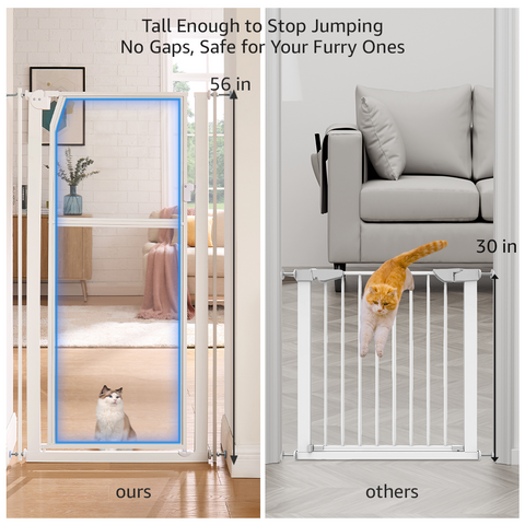 Unipaws Clear Acrylic 56" Extra Tall Pet Gate