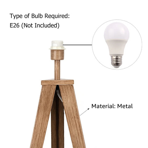 Unipaws 61.4'' Tripod Floor Lamp