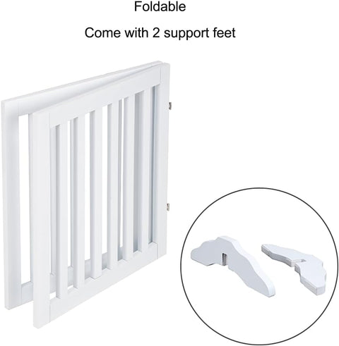 Classic Wooden Dog Gate for Small Dogs