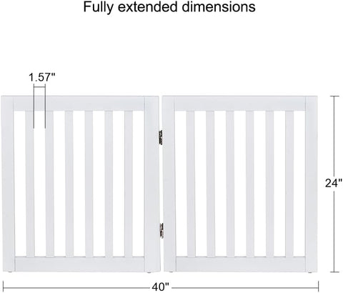 Classic Wooden Dog Gate for Small Dogs