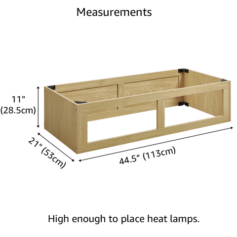 Unipaws Stackable Reptile Tank Enclosure – Front Opening, Sliding Doors