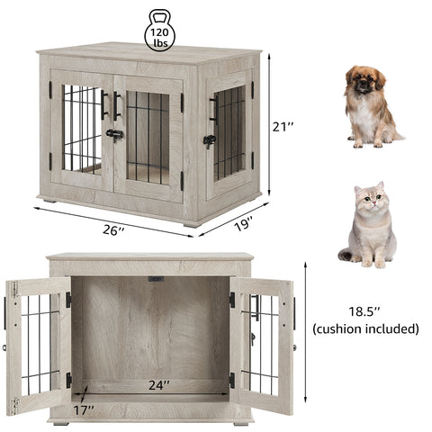 Furniture Style Dog Crate End Table