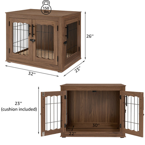 Furniture Style Dog Crate End Table