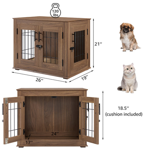 Furniture Style Dog Crate End Table