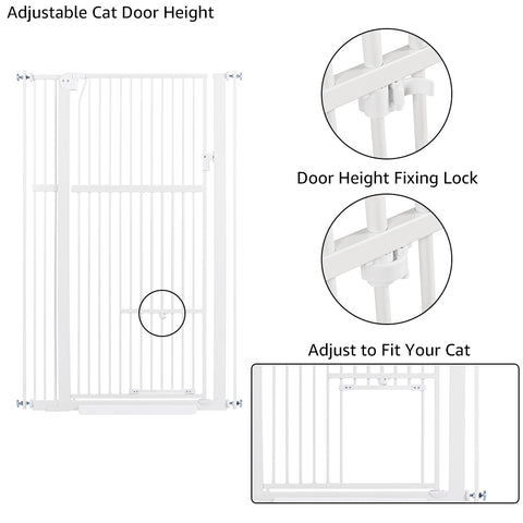 Dog Gate with Cat Door