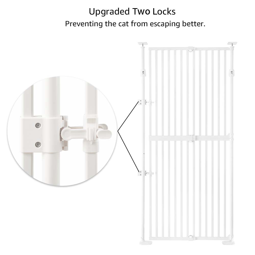 Upgraded Full‑Height Cat Pet Gate - More Sizes