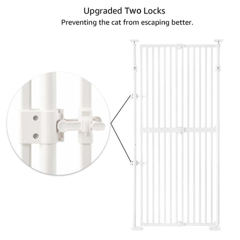 Upgraded Full‑Height Cat Pet Gate - More Sizes
