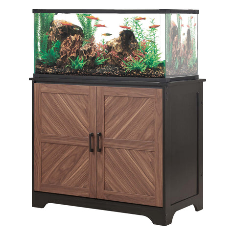 Wooden Aquarium,Fish Tank Stand with Storage Cabinet
