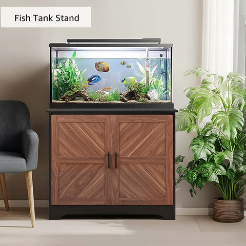 unipaws 20-40 gallon Fish Tank Stand , Aquarium Stand with Storage Cabinet