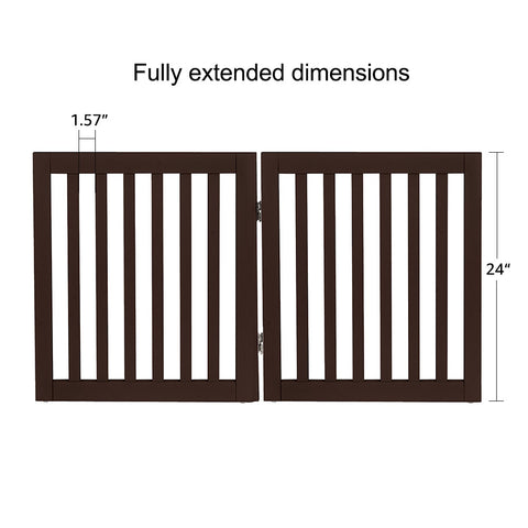 Unipaws Free Standing Wooden Pet Gate