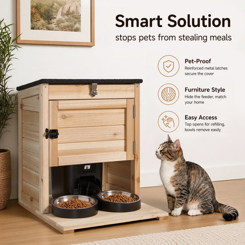 Outdoor Cat Feeding Station