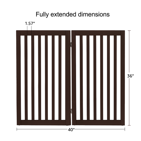 Unipaws Free Standing Wooden Pet Gate