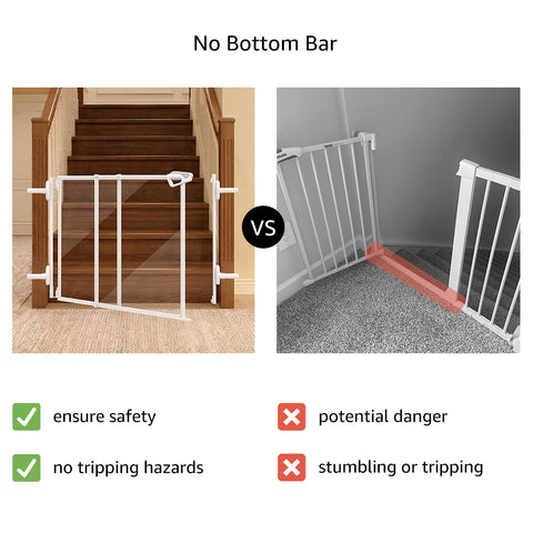 Unipaws Clear Dog Gate – for Doorways, Hallways & Stairs