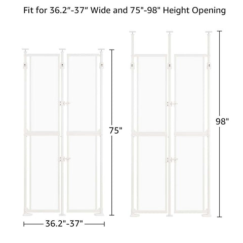 Transparent Clear Safety Cat Gate - Auto Closing