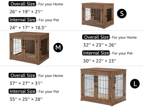 Furniture Style Dog Crate End Table