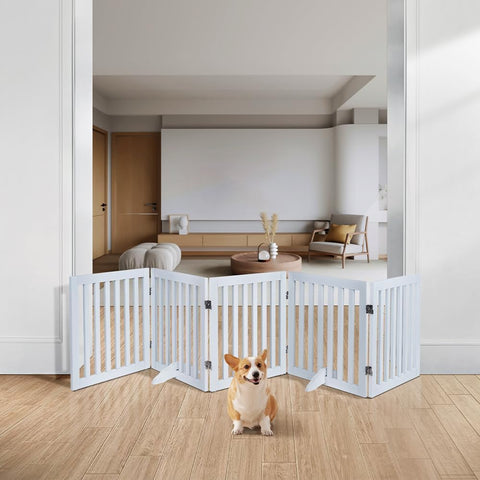 Classic Wooden Dog Gate for Small Dogs
