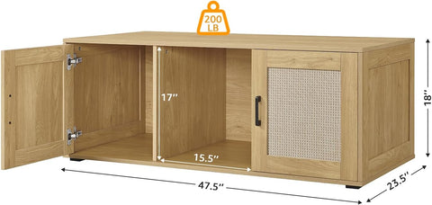 Reptile Tank Stand with Storage Cabinet — Fits 110 Gallon