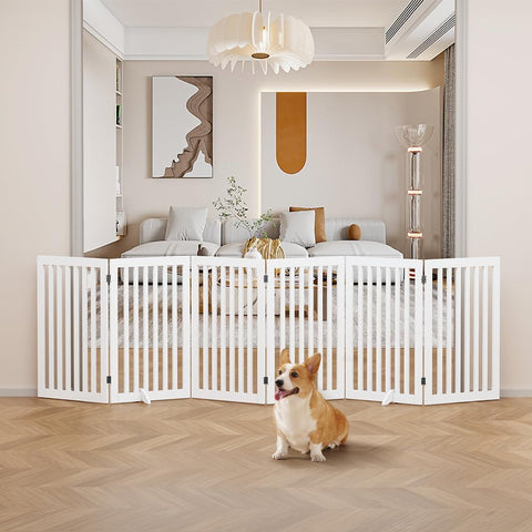 Classic Wooden Dog Gate for Small Dogs