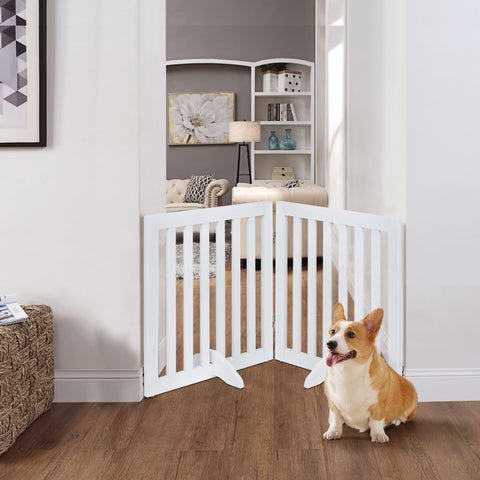 Classic Wooden Dog Gate for Small Dogs