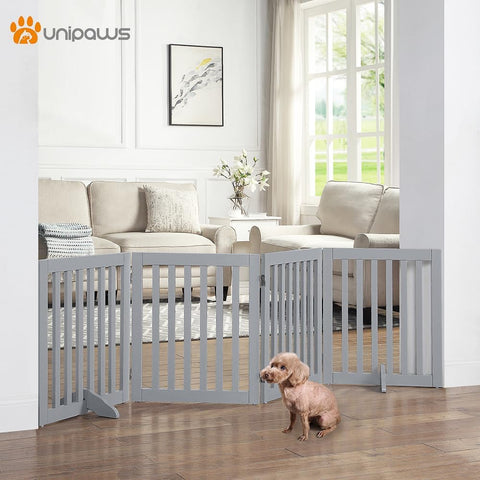 Classic Wooden Dog Gate for Small Dogs