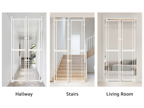 Transparent Clear Safety Cat Gate - Auto Closing