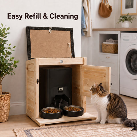 Outdoor Cat Feeding Station