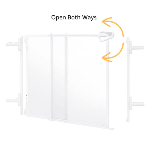 Unipaws Clear Dog Gate – for Doorways, Hallways & Stairs