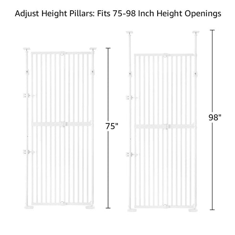 Upgraded Full‑Height Cat Pet Gate - More Sizes