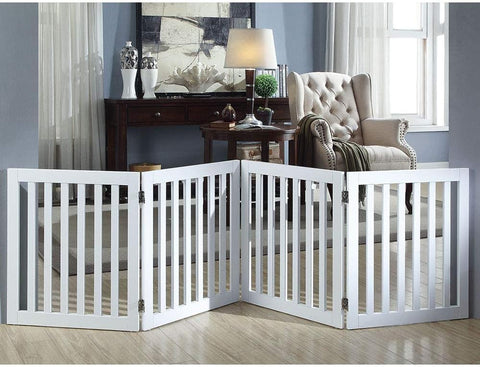 Classic Wooden Dog Gate for Small Dogs
