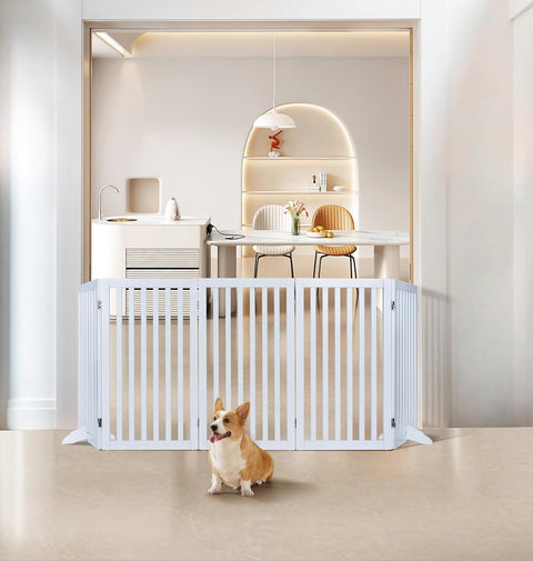 Classic Wooden Dog Gate for Small Dogs