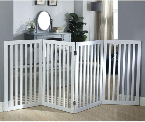 Classic Wooden Dog Gate for Small Dogs