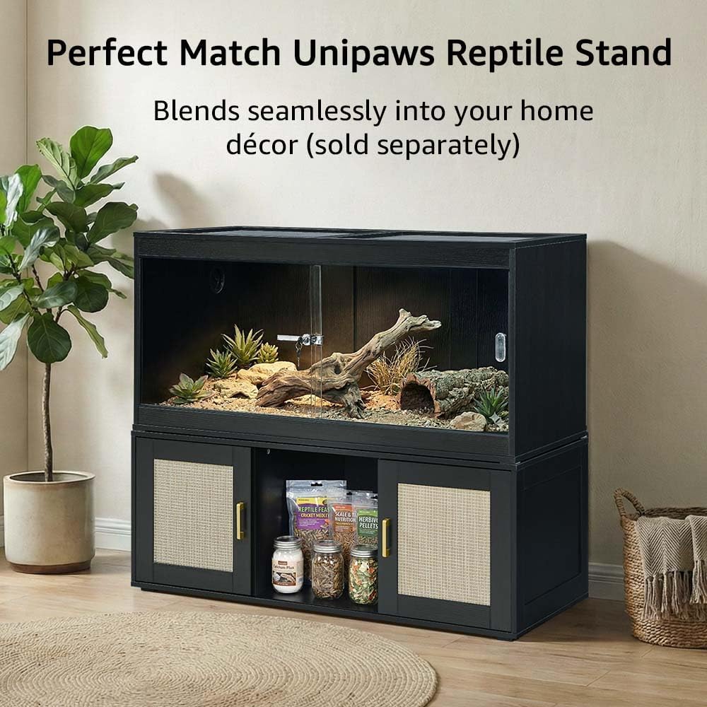 Unipaws 50/ 110 Gallon Reptile Tank Enclosure — Wooden Stackable