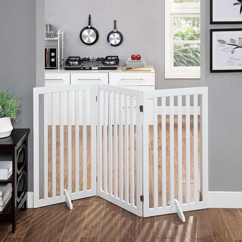 Classic Wooden Dog Gate for Small Dogs