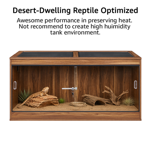 50/110 Gallon Reptile Tank Enclosure — Wooden Stackable