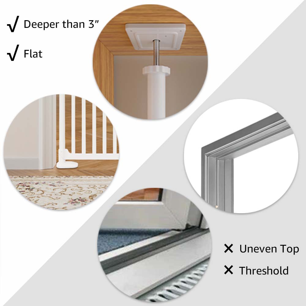 Upgraded Full‑Height Cat Pet Gate - More Sizes