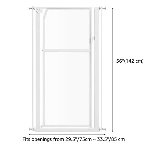 Unipaws Clear Acrylic 56" Extra Tall Pet Gate