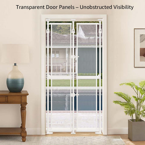 Transparent Clear Safety Cat Gate - Auto Closing