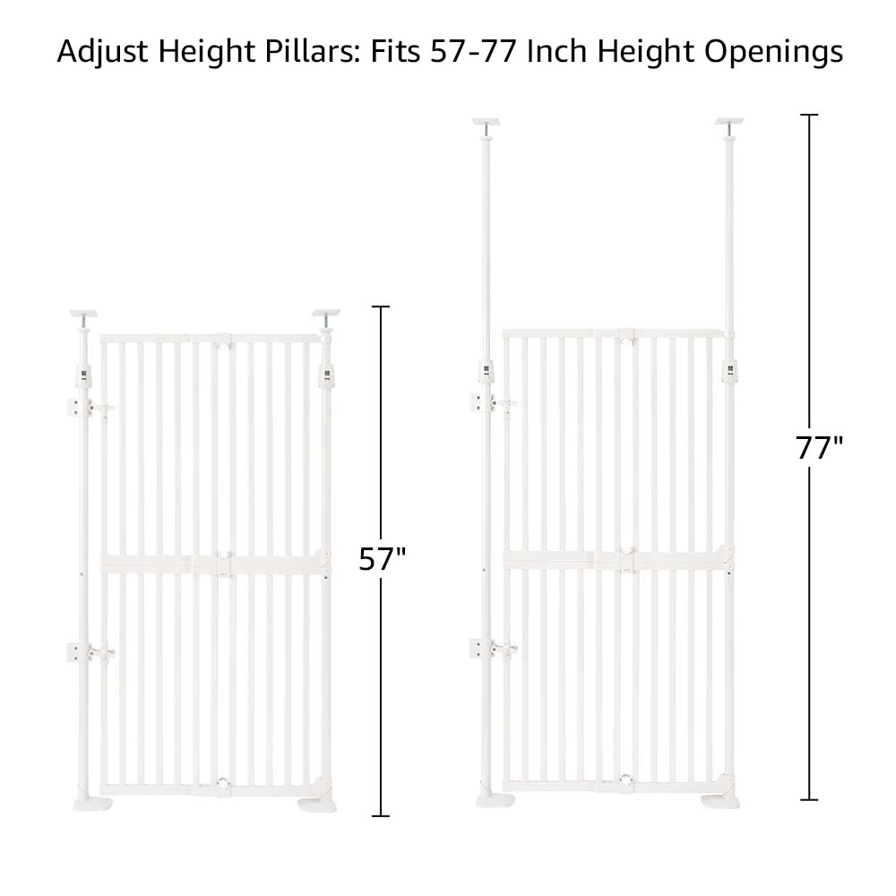 Upgraded Full‑Height Cat Pet Gate - More Sizes