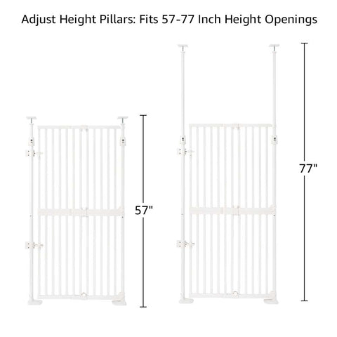 Upgraded Full‑Height Cat Pet Gate - More Sizes