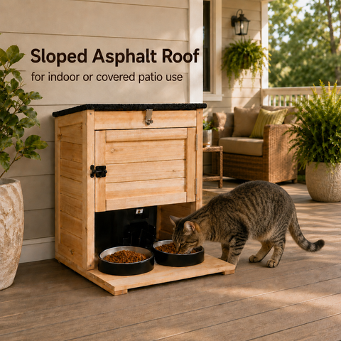 Outdoor Cat Feeding Station