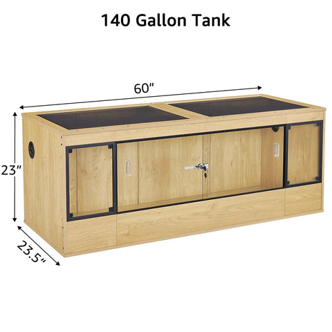 unipaws 140 Gallon Reptile Tank for Lizards, Bearded Dragon Enclosure Cage