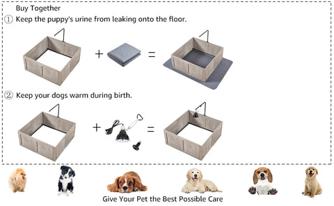 Unipaws Dog Whelping Box