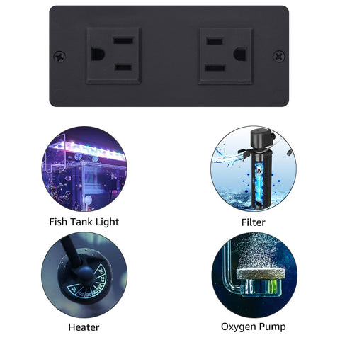 Unipaws 40 Gallon Fish Tank Stand with Power Outlets