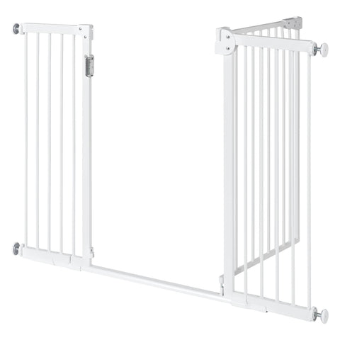 Unipaws LED Expandable Dog Gate Indoor 30"H