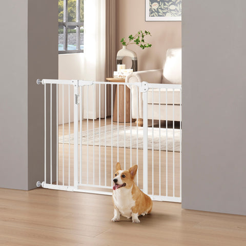 Unipaws LED Expandable Dog Gate Indoor 30"H