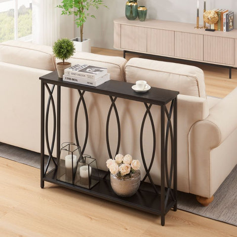UnipawsvBlack Narrow Console Table