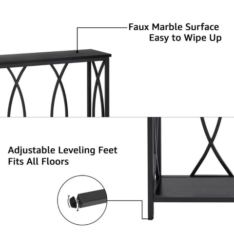 UnipawsvBlack Narrow Console Table