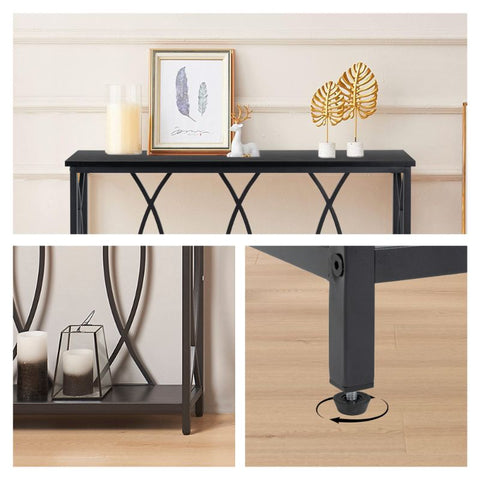 UnipawsvBlack Narrow Console Table