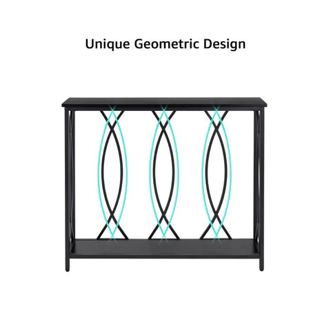 UnipawsvBlack Narrow Console Table