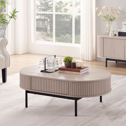 Unipaws Curved Profile Modern Center Table